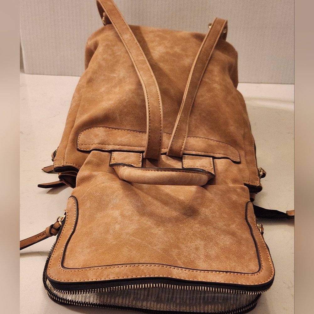 Violet Ray Cognac Backpack - Picture 10 of 14
